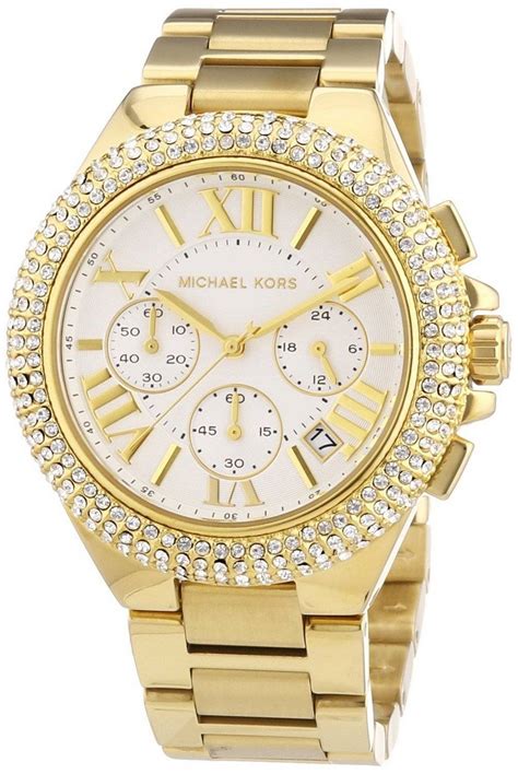 michael kors chronograph gold|michael kors gold ladies watch.